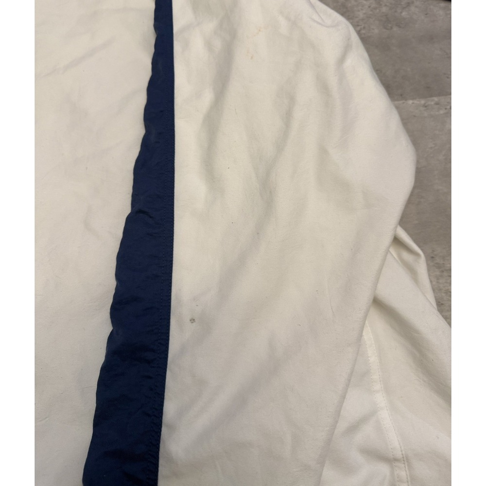 VTG 90s Nike Court Tennis Jacket Mens XL White Blue Retro Swoosh Track Full Zip - Picture 10 of 11